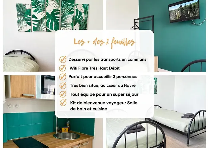 Apartment Dalikyda - Le 2 Feuilles - 2 Lits - Wifi - Cuisine Le Havre
